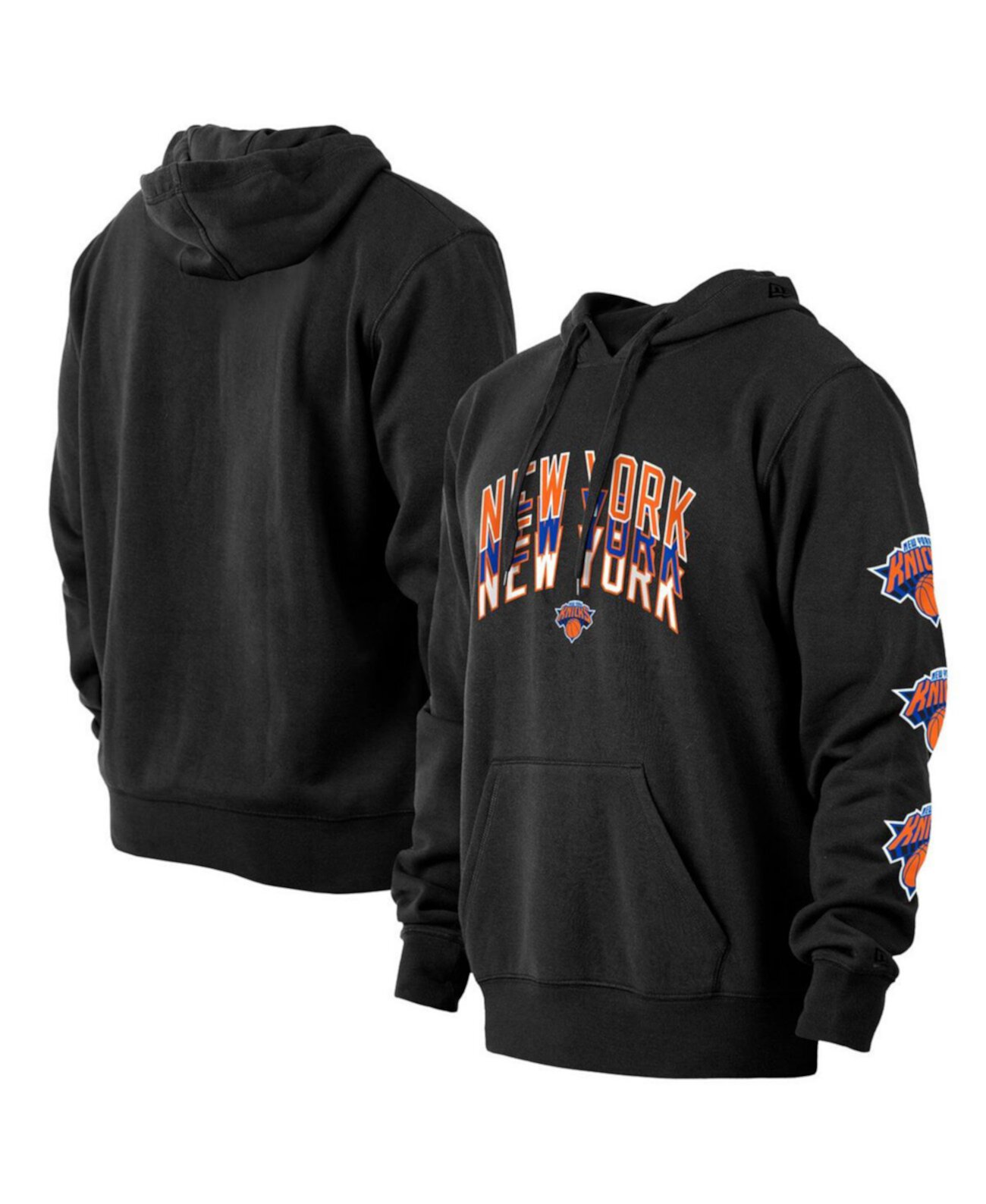 Мужская черная толстовка с капюшоном New York Knicks 2022/23 City Edition Big and Tall Pullover New Era