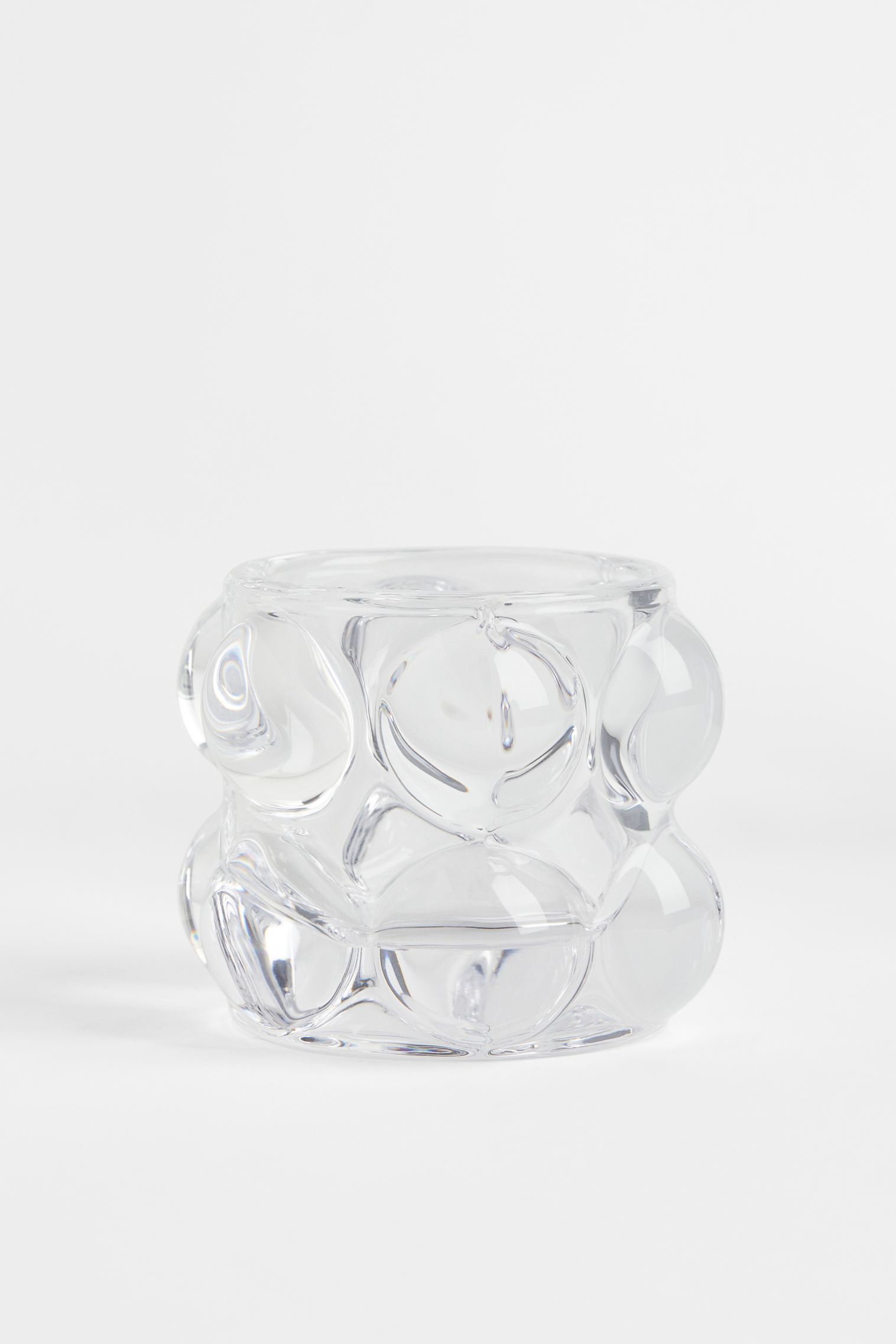Подставка для чайной свечи из пузырькового стекла H&M