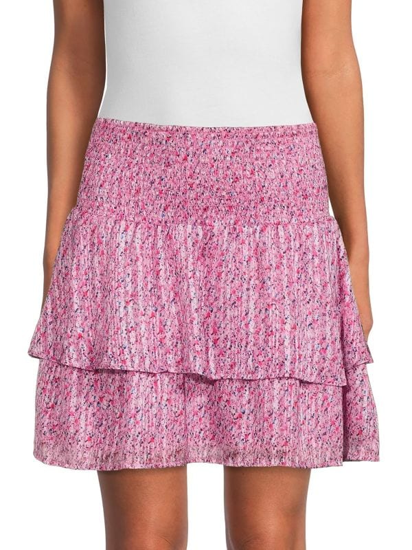 Мини-юбка с цветочным принтом Koko + Mason