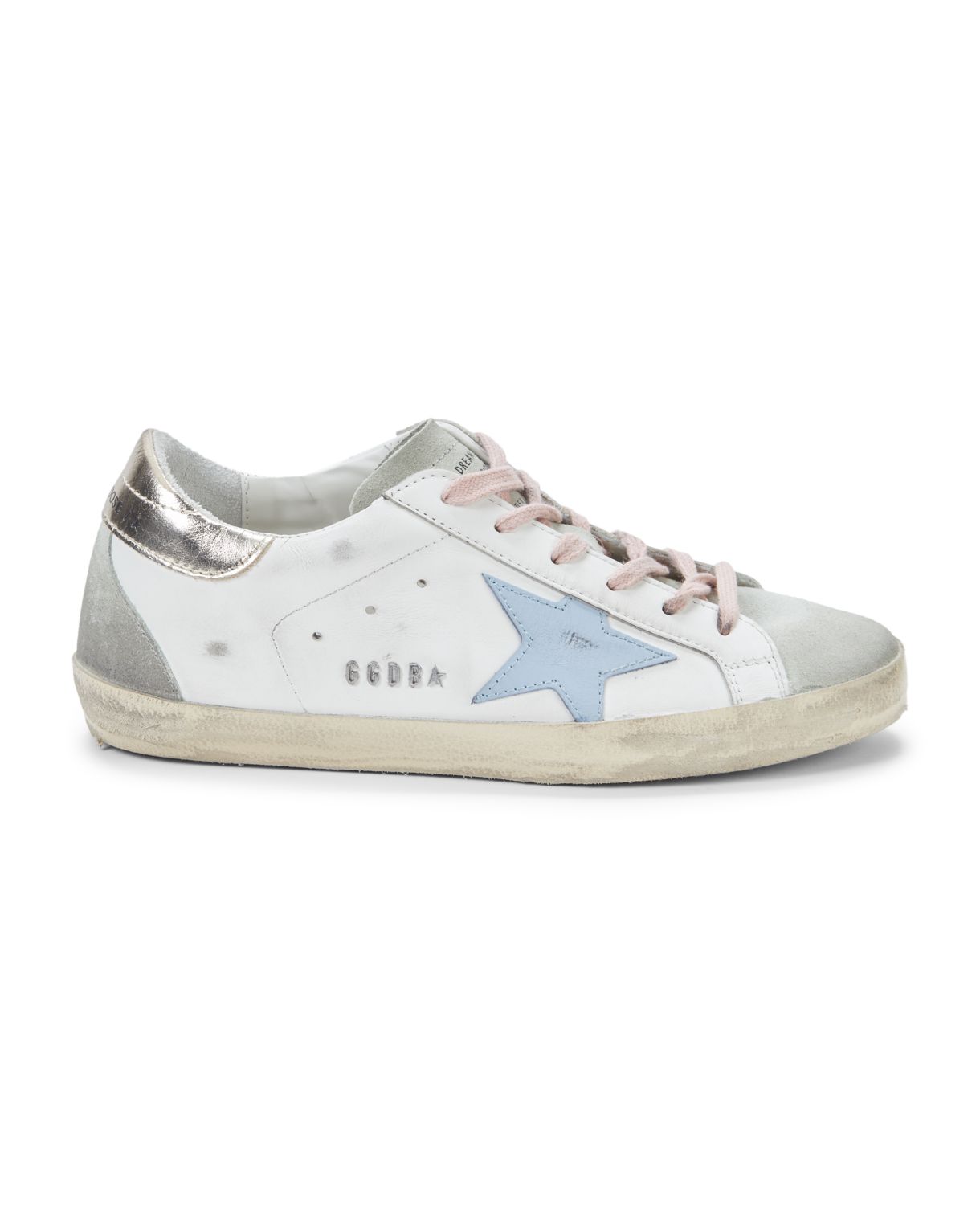 Star Leather &amp; Suede Sneakers GOLDEN GOOSE