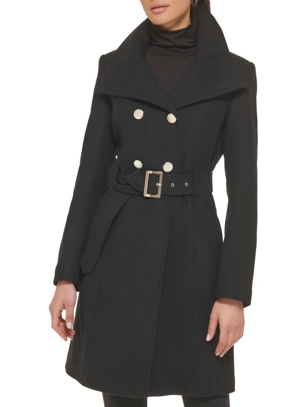Женское Пальто-полушубок GUESS из Шерстяной Смеси GUESS