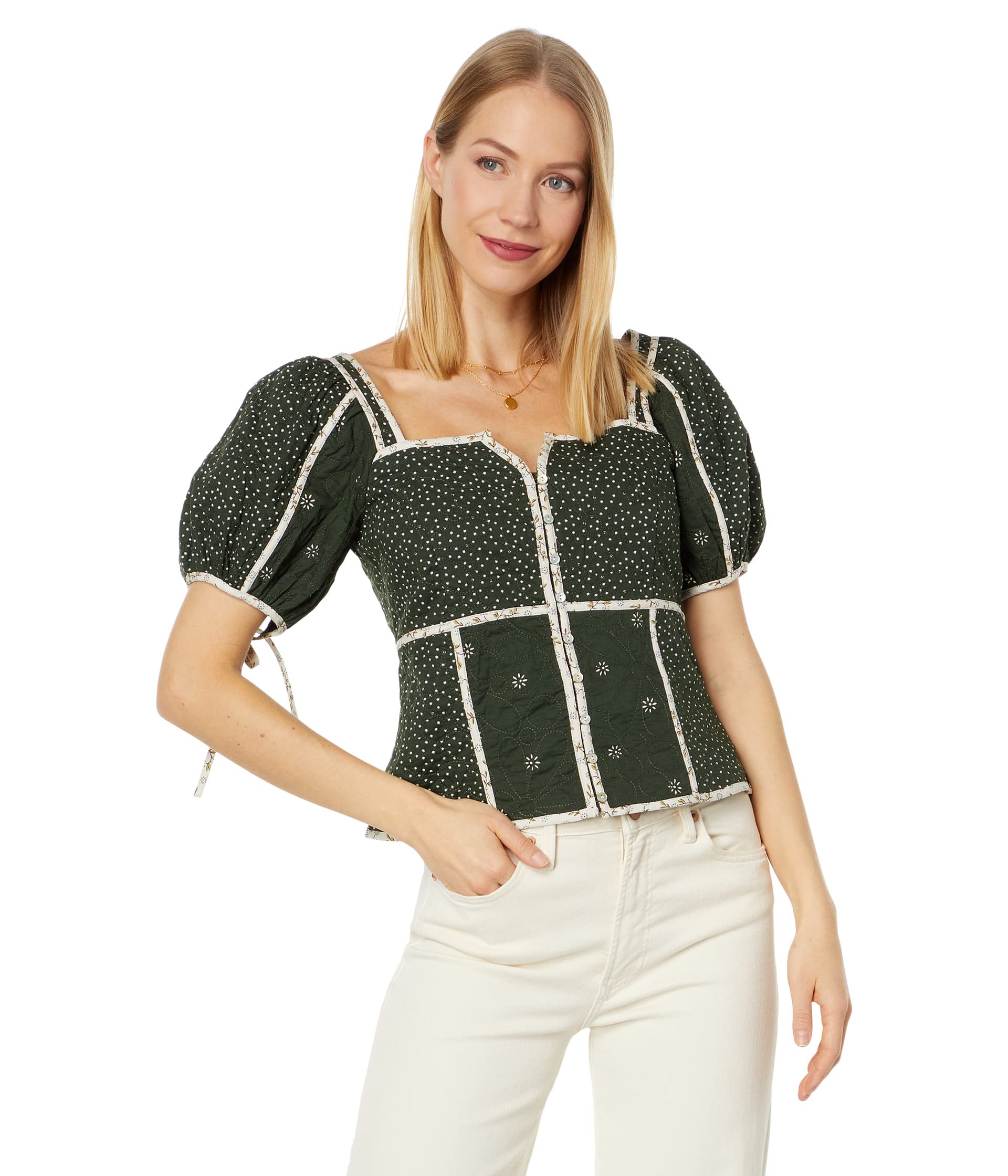 Женская Блузка Madewell Oslo Top Patchwork Banj Voile Madewell