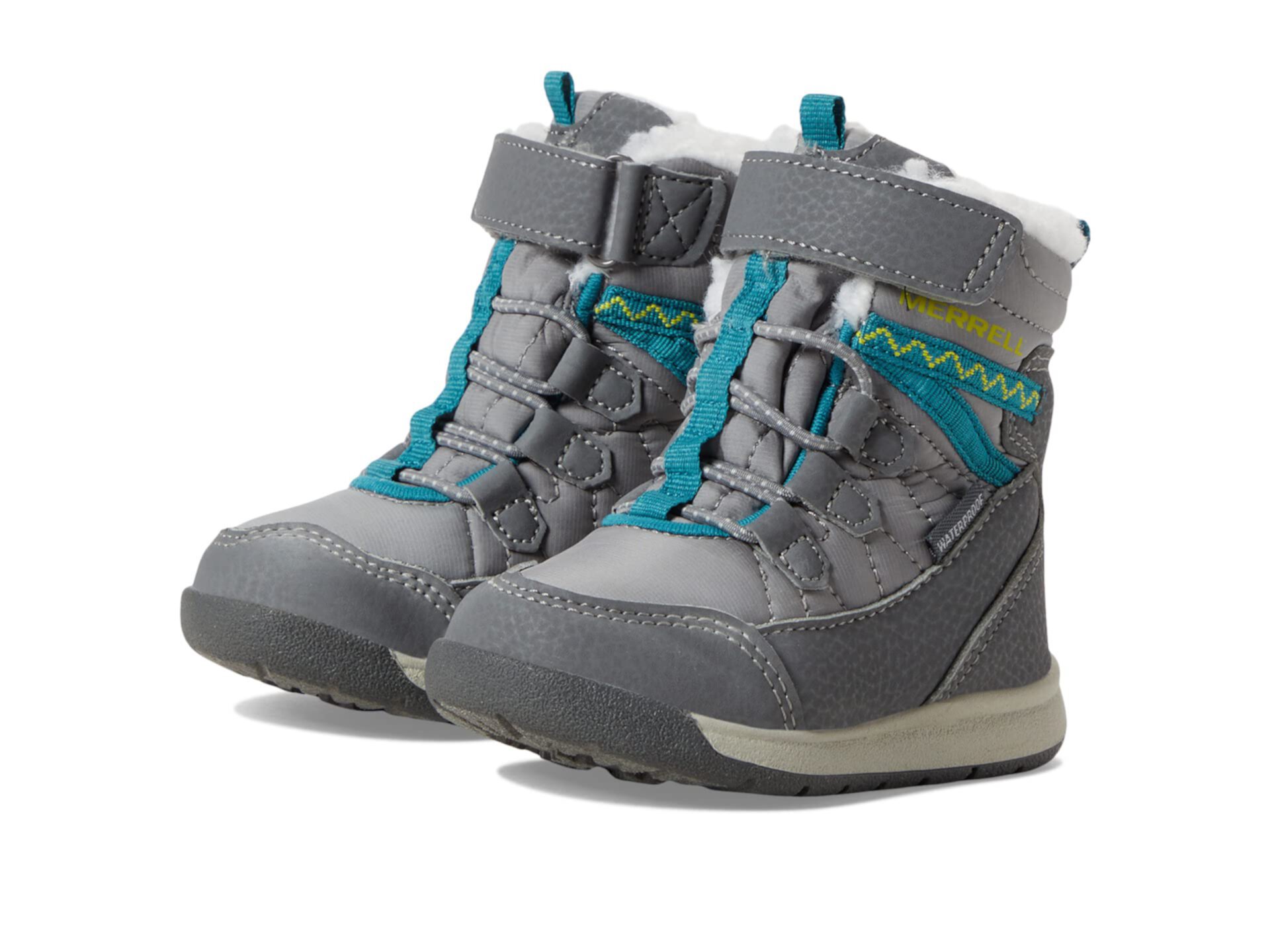 Детские зимние ботинки Merrell Snow Crush 3.0 Waterproof с искусственным мехом и утеплителем Merrell Kids