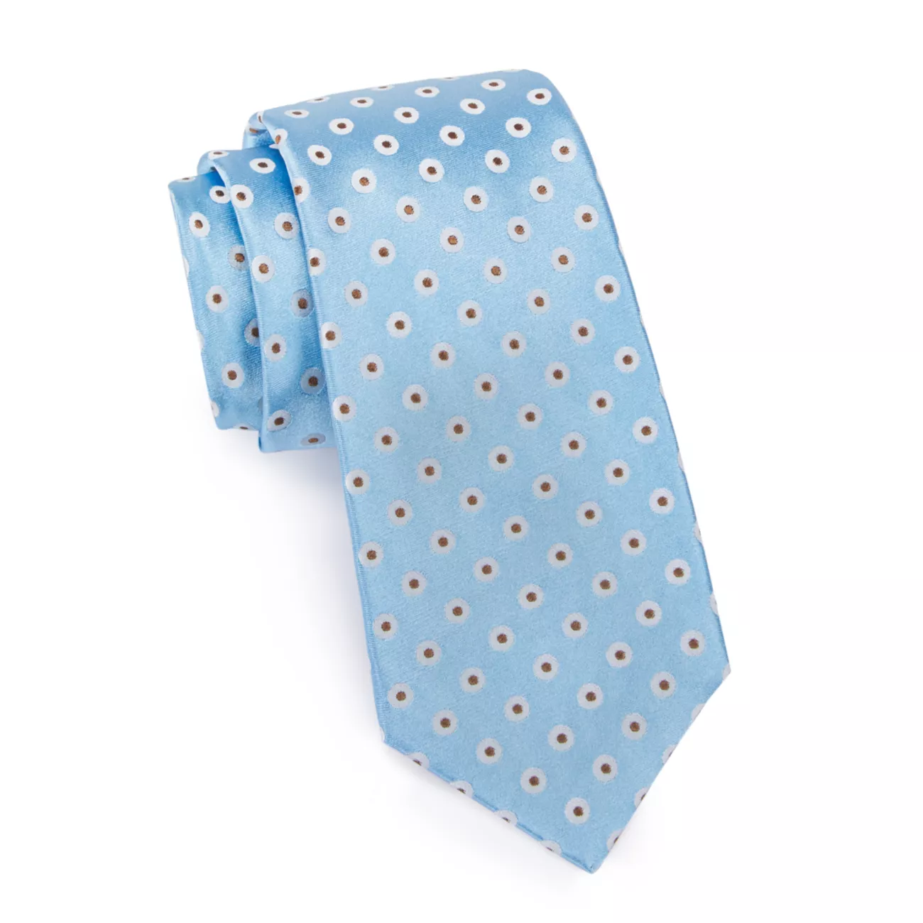 Шелковый галстук в горошек Kiton
