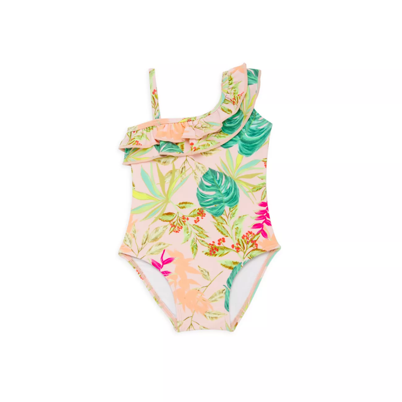 Детский Купальник PatBO One-Shoulder Tropicalia Print PatBO