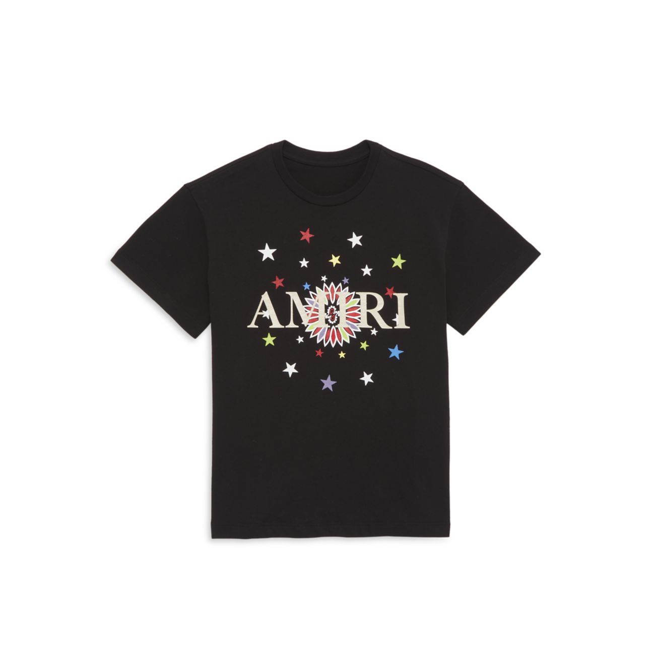 Маленький ребенок &amp;amp; Детская футболка с логотипом и звездами Amiri
