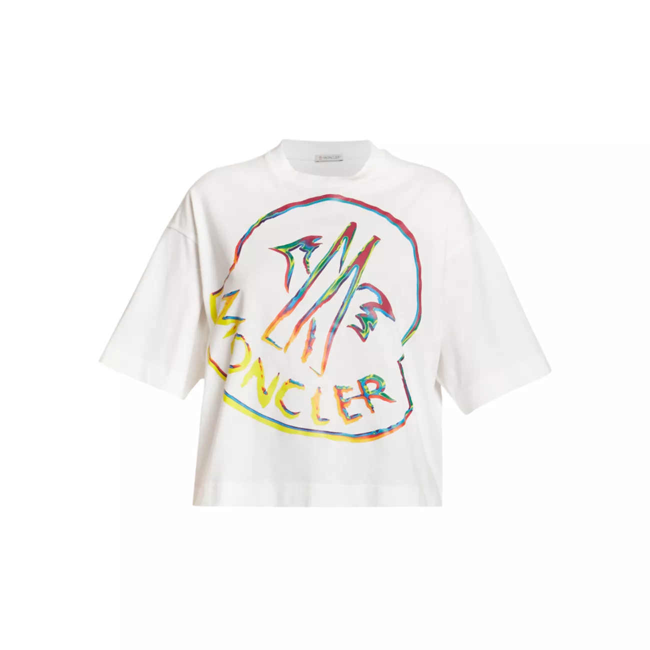 футболка с круглым вырезом и логотипом Moncler