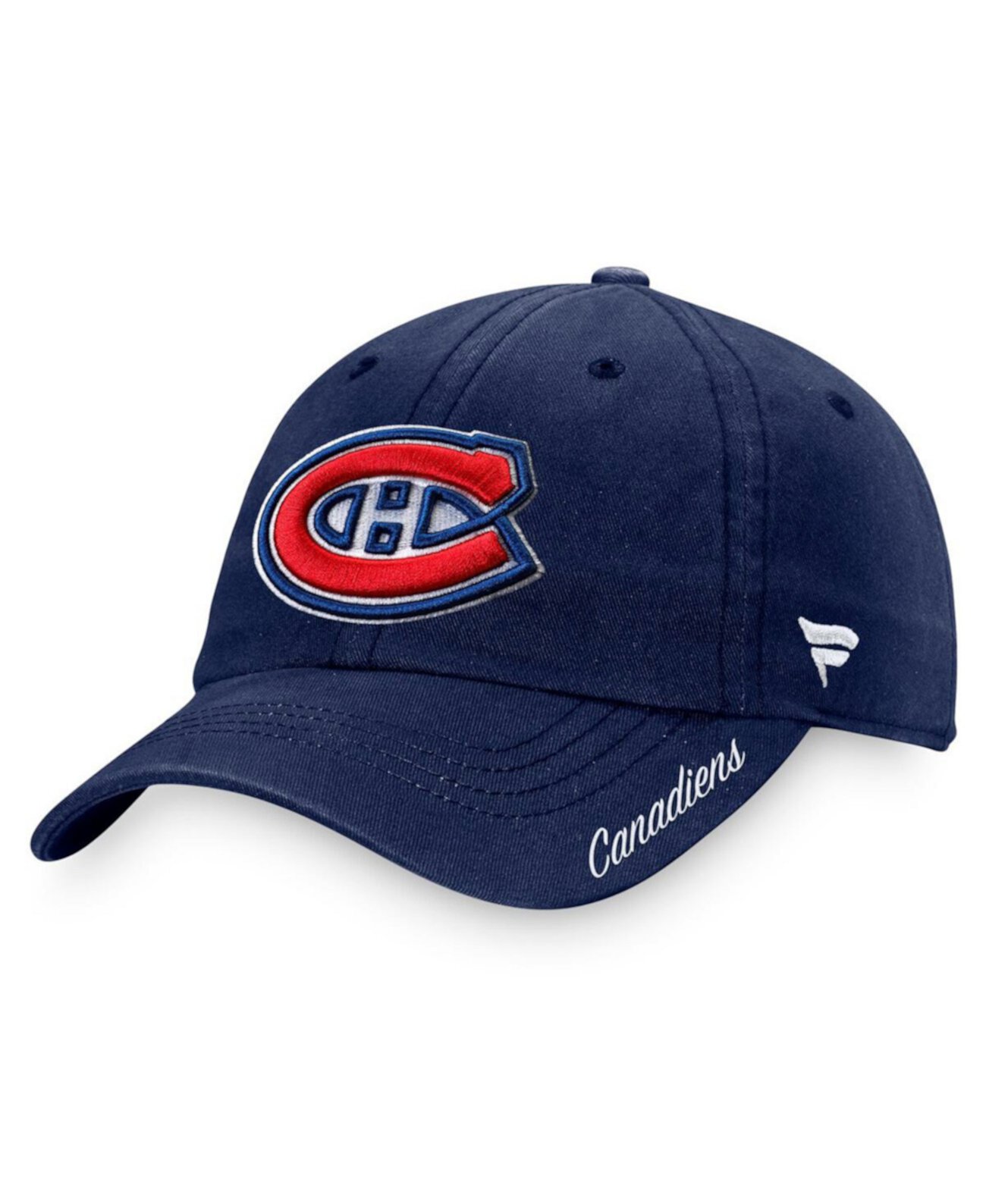 Женская темно-синяя шляпа с регулируемым логотипом Montreal Canadiens Primary Logo Fanatics
