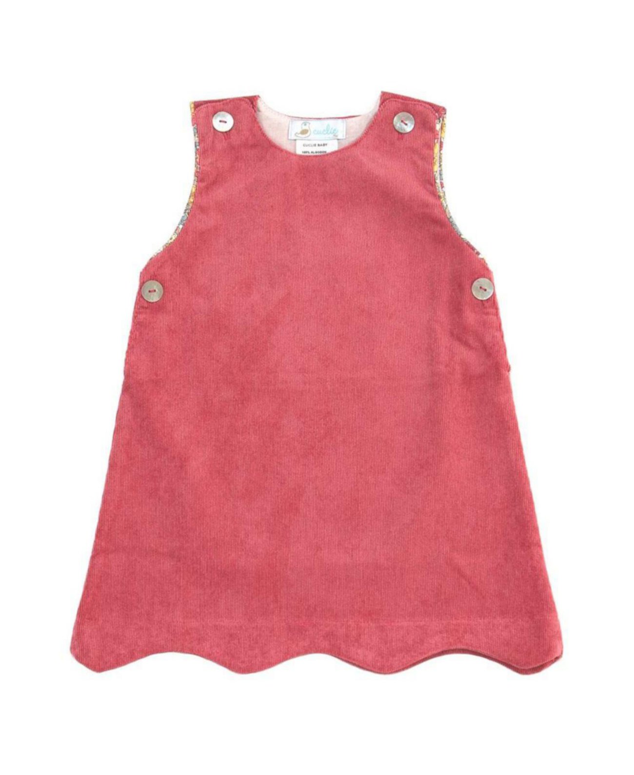 Вельветовое платье-джемпер для маленьких девочек Cuclie