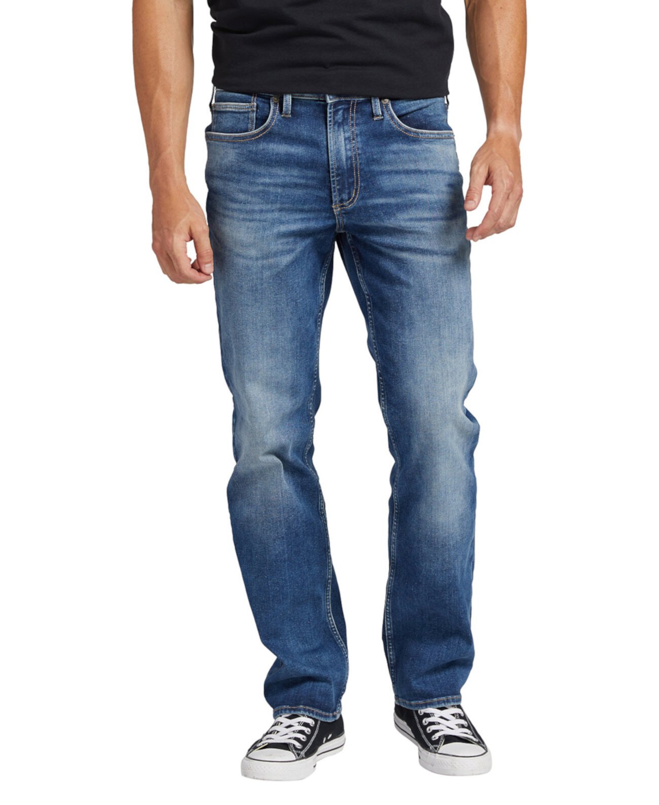Мужские джинсы Infinite Fit свободного кроя прямого кроя Silver Jeans Co.