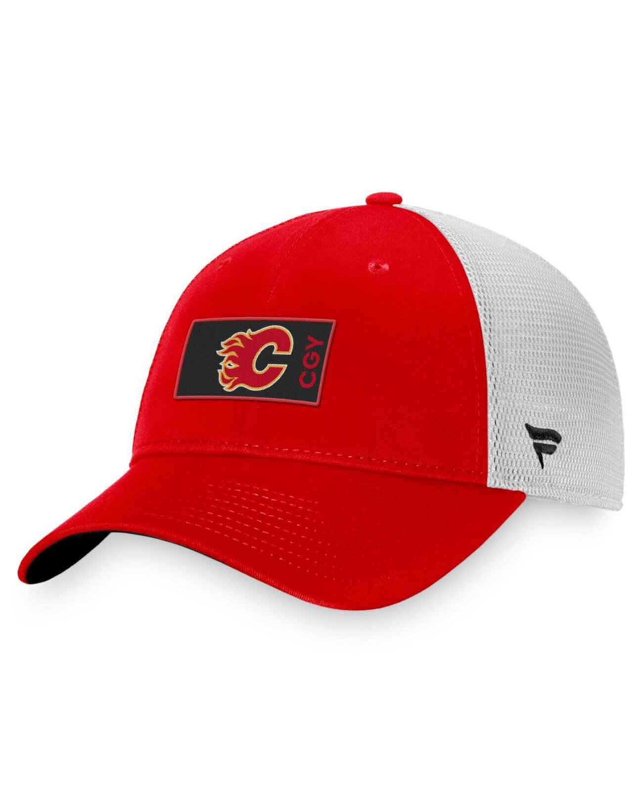 Мужская красная кепка Calgary Flames Authentic Pro Rink Trucker Snapback Fanatics