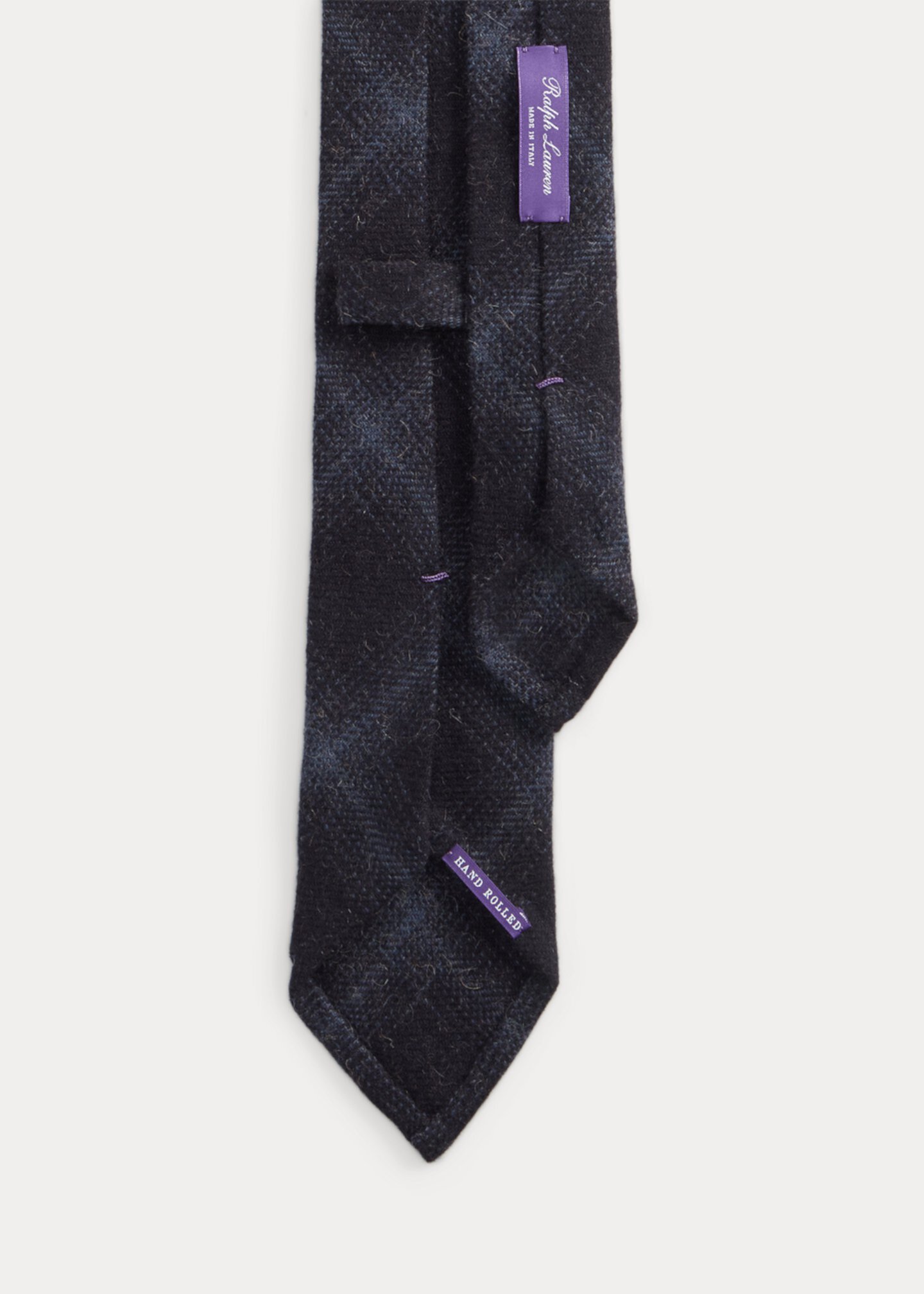 Клетчатый кашемировый галстук Purple Label