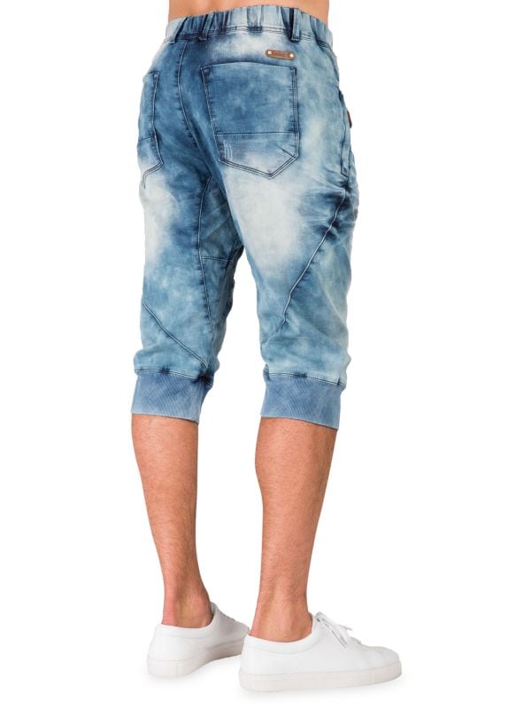 Свободный крой Джинсовые шорты Bleach Dye Level 7 Jeans