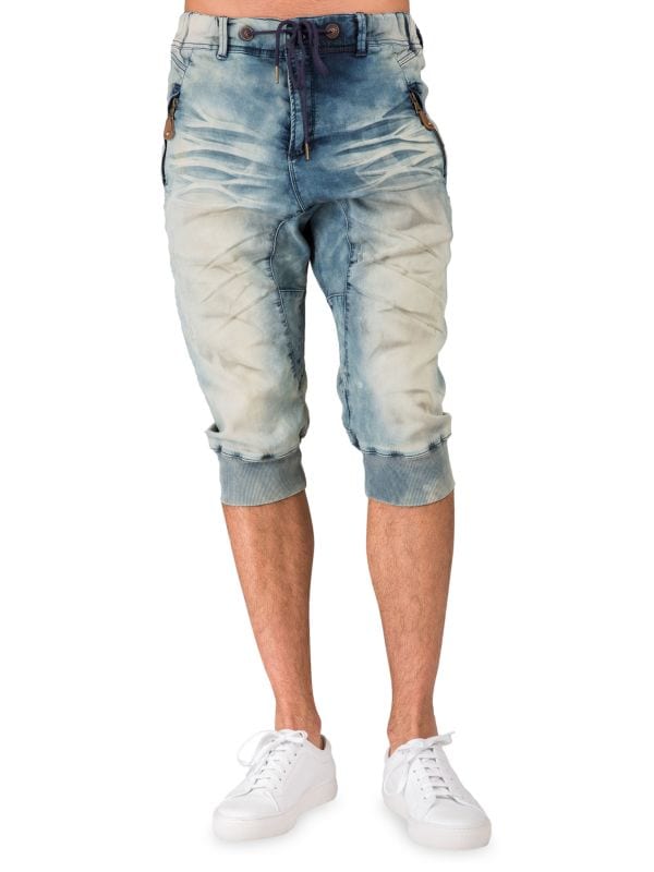 Свободный крой Джинсовые шорты Bleach Dye Level 7 Jeans