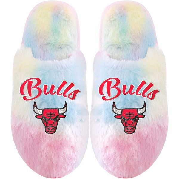 Детские тапочки FOCO Chicago Bulls Rainbow, вышивка и флисовая подкладка Unbranded