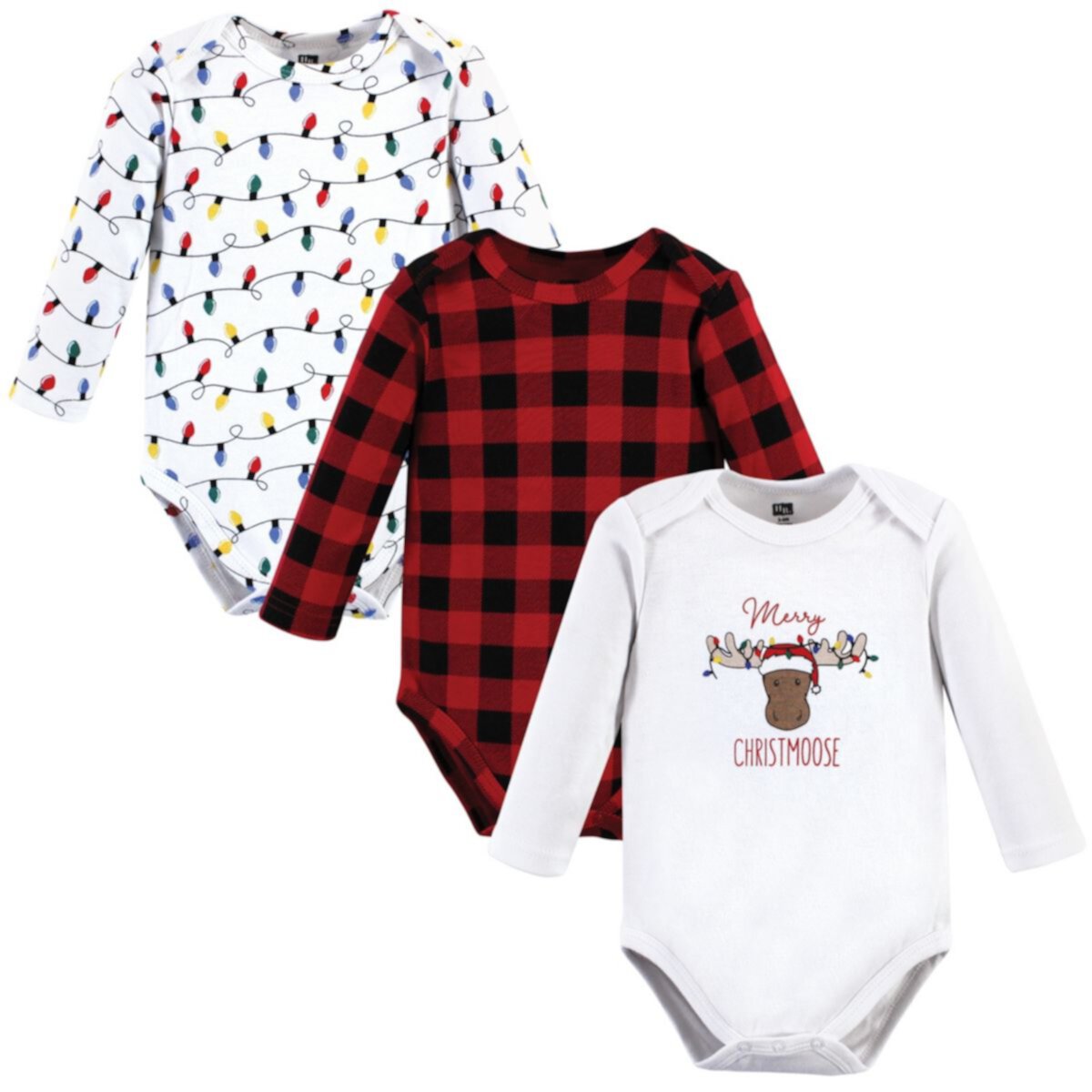 Унисекс Детские боди Hudson Baby Christmoose Hudson Baby