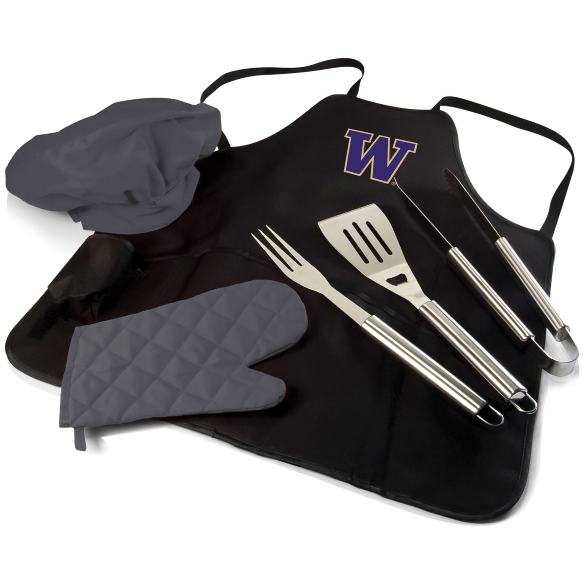 Портативный холодильник и термосумка Picnic Time Washington Huskies BBQ Apron Pro Grill Set Unbranded