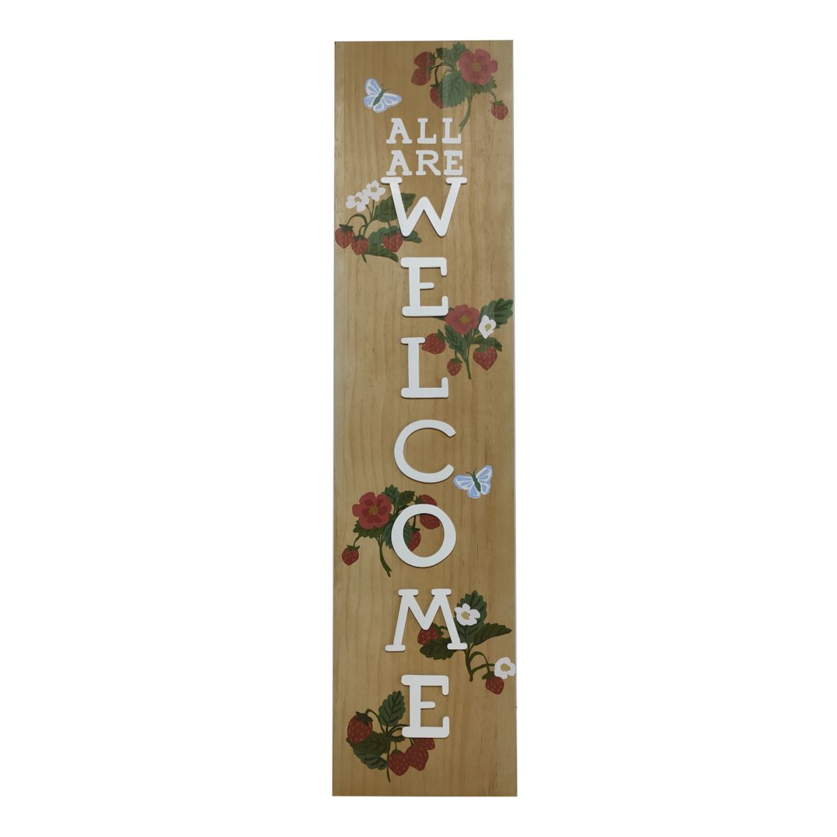 Sonoma Goods For Life® All Are Welcome Berries Porch Leaner Floor Decor SONOMA