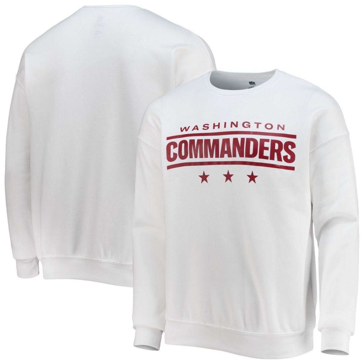 Мужская Футболка NFL x Darius Rucker Collection by Fanatics Белая Washington Commanders Star Sponge Флисовая NFL x Darius Rucker Collection by Fanatics