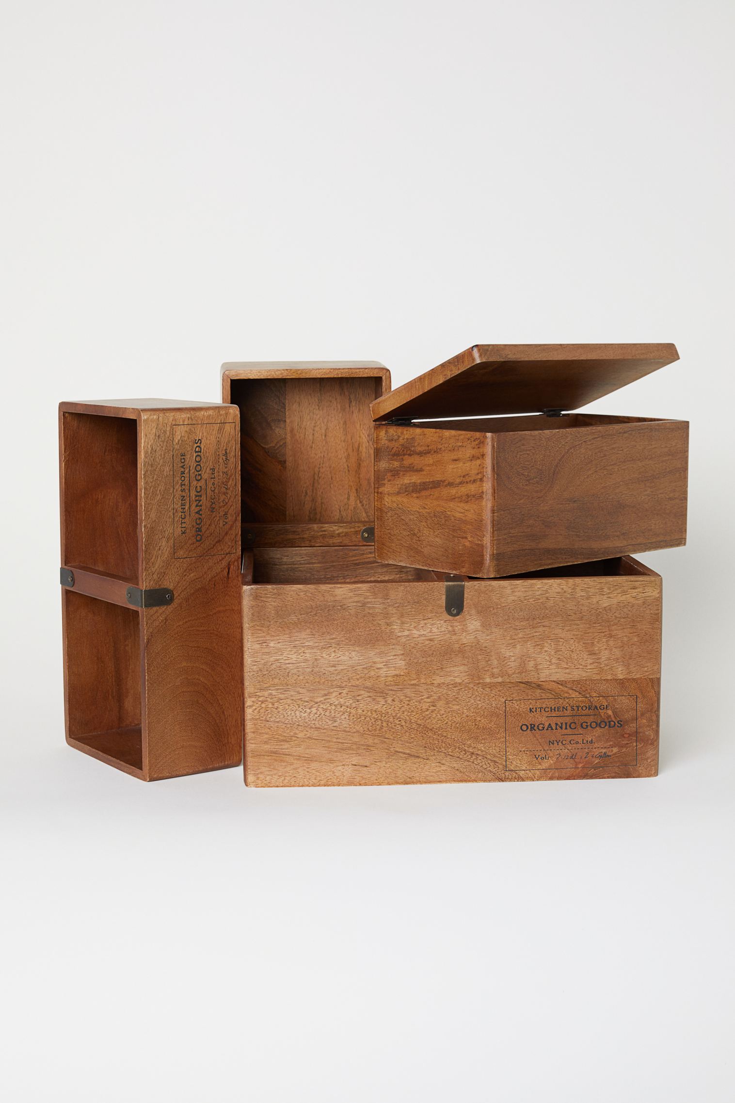Деревянная коробка с крышкой H&M