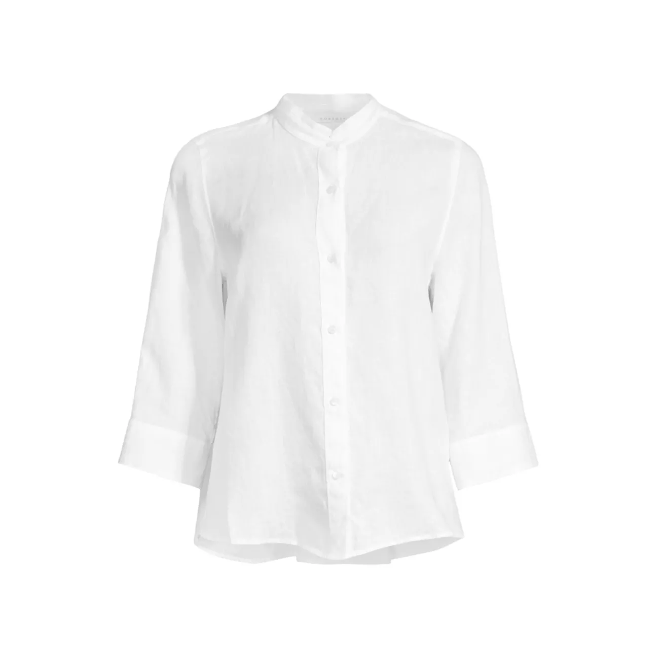Льняная рубашка с многоярусной спинкой ROSSO35