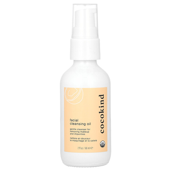 Facial Cleansing Oil, For All Skin Types, 2 fl oz (60 ml) Cocokind