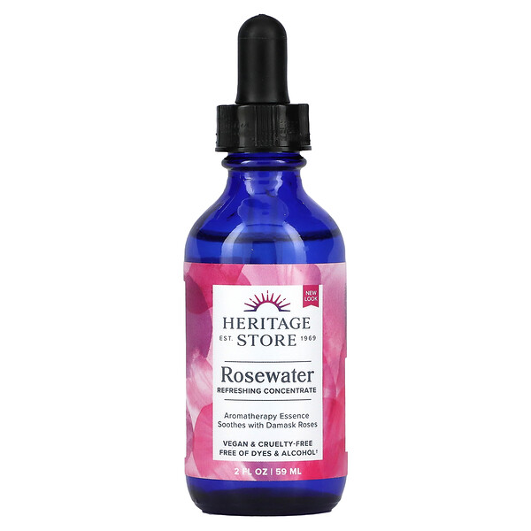 Rosewater Refreshing Concentrate, 2 fl oz (60 ml) Heritage Store