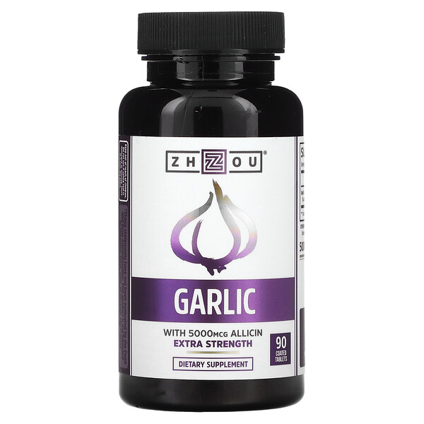 Garlic Extra Strength, 90 Coated Tablets (Таблетки с покрытием) Zhou