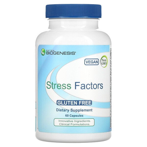 Факторы стресса, 60 капсул Nutra BioGenesis