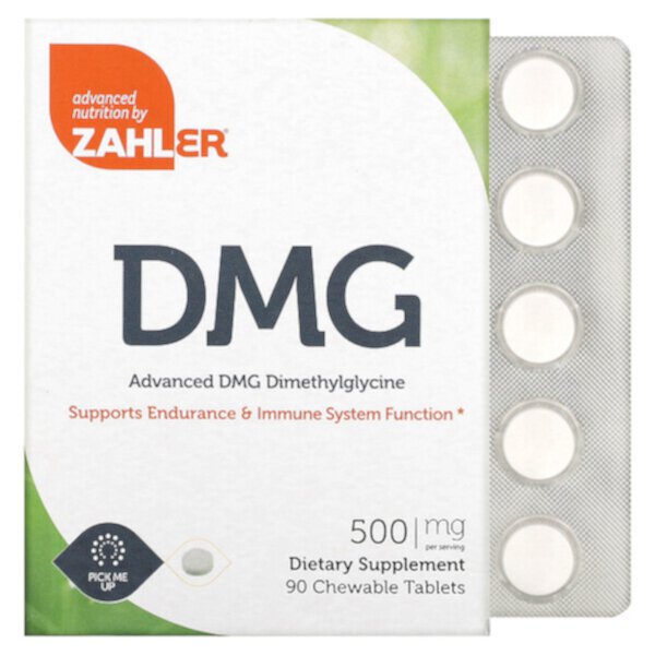 Advanced DMG, Dimethylglycine, 500 mg, 90 Chewable Tablets Zahler