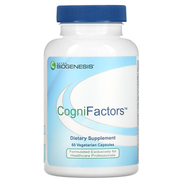 CogniFactors, 60 вегетарианских капсул Nutra BioGenesis