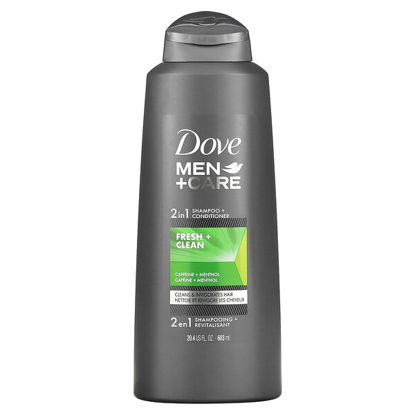 Men+Care, 2 in 1 Shampoo + Conditioner, Fresh & Clean, 20.4 fl oz (603 ml) Dove