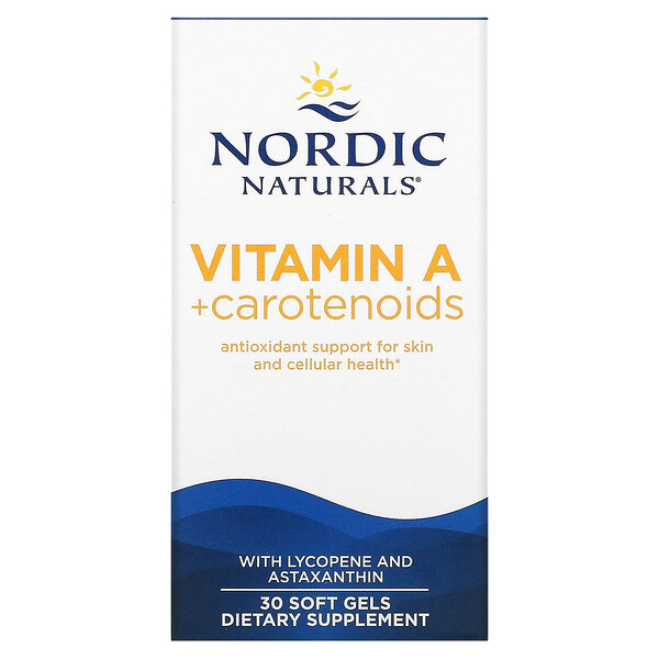 Vitamin A + Carotenoids, 30 Softgels Nordic Naturals