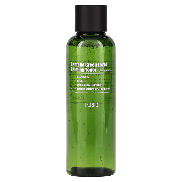 Centella Green Level Calming Toner, Alcohol Free, 6.76 fl oz (200 ml) Purito