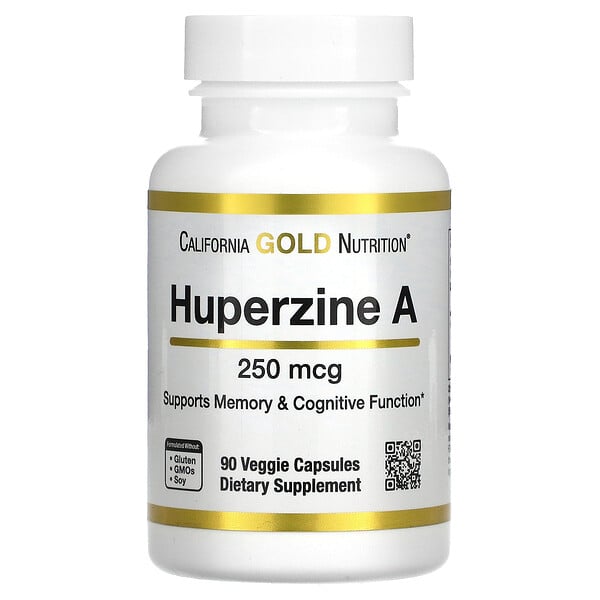 Huperzine A, 250 mcg , 90 Veggie Capsules (Капсулы на растительной основе) California Gold Nutrition