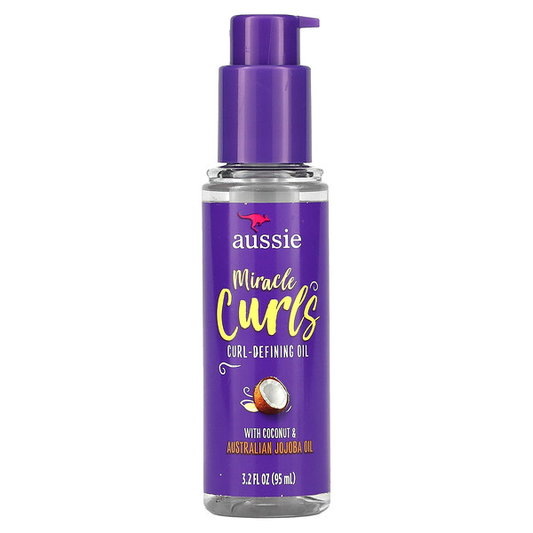 Miracle Curls, Масло для определения локонов, 3,2 жидких унции (95 мл) Aussie