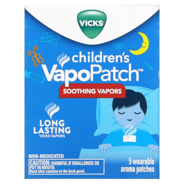 Children's VapoPatch, 5 Wearable Aroma Patches Vicks