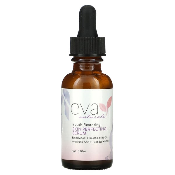 Youth Restoring Skin Perfecting Serum, 1 oz (30 ml) Eva Naturals