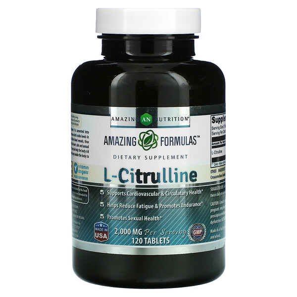 L-Citrulline, 1,000 mg, 120 Tablets Amazing Nutrition