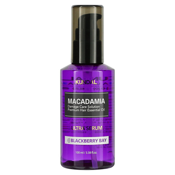 Macadamia, Ультра-сыворотка для волос, Blackberry Bay, 3,38 жидких унций (100 мл) Kundal