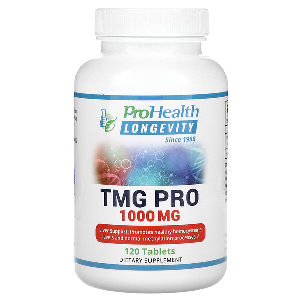 TMG Pro, 1000 мг, 120 таблеток - ProHealth Longevity ProHealth Longevity