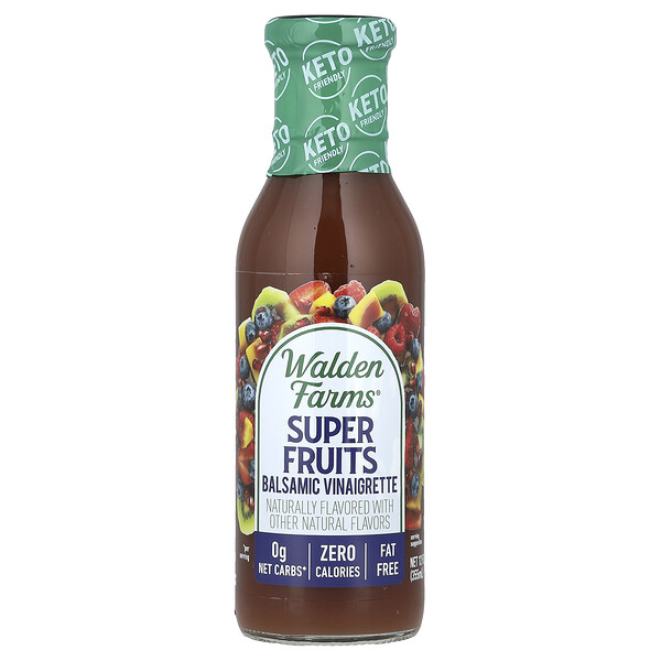 Super Fruits Balsamic Vinaigrette, 12 fl oz (355 ml) Walden Farms