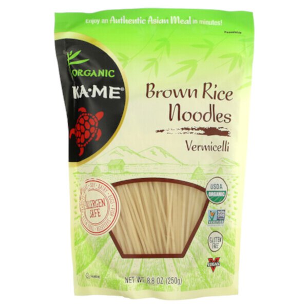 Organic Brown Rice Noodles, Vermicelli, 8.8 oz (250 g) KA-ME