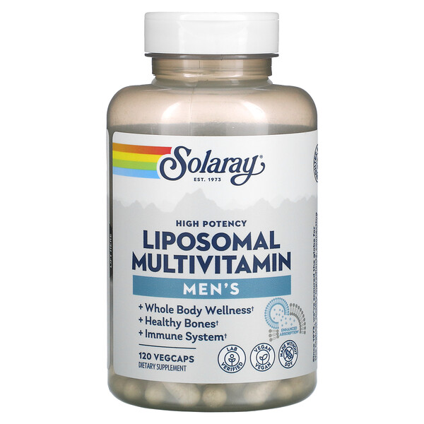 High Potency Men's Liposomal Multivitamin, 120 VegCaps Solaray