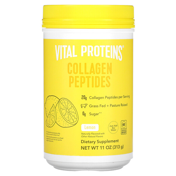 Коллагеновые пептиды, лимон, 11 унций (313 г) VITAL PROTEINS