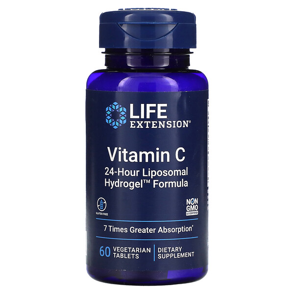 Витамин C - 350мг - 60 вегетарианских таблеток - Life Extension Life Extension