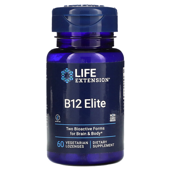 B12 Elite - 60 растительных леденцов - Life Extension Life Extension