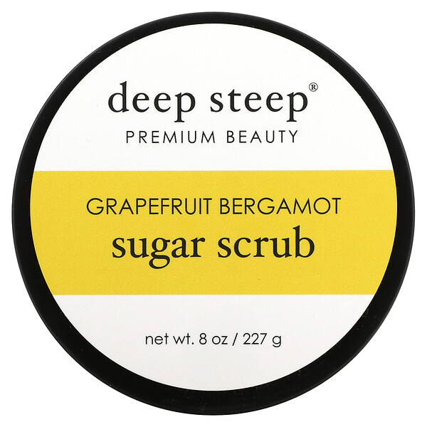 Sugar Scrub, Grapefruit Bergamot, 8 oz (227 g) Deep Steep