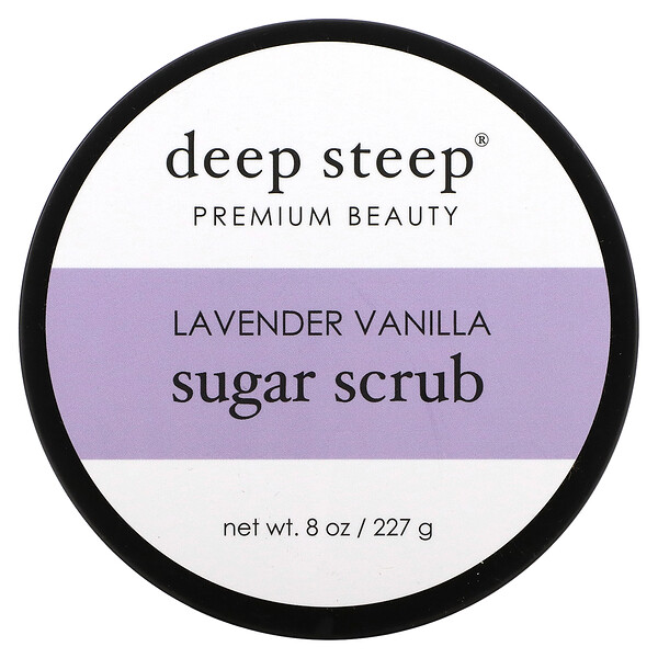 Sugar Scrub, Lavender Vanilla, 8 oz (227 g) Deep Steep