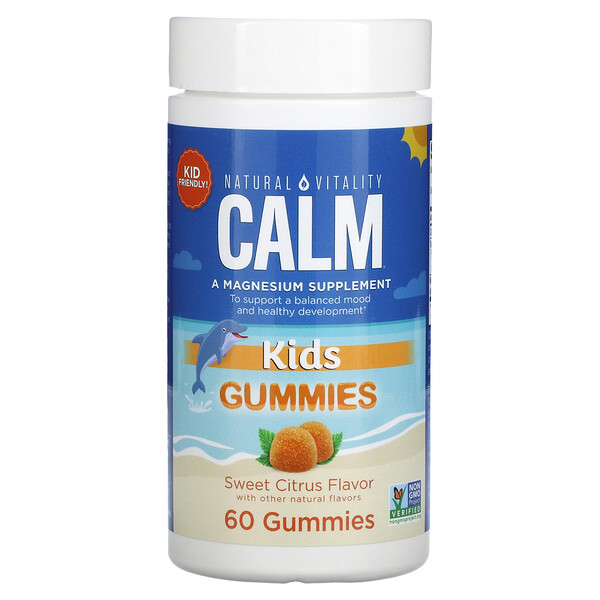 CALM Kids Gummies, Сладкий цитрус, 60 жевательных конфет Natural Vitality